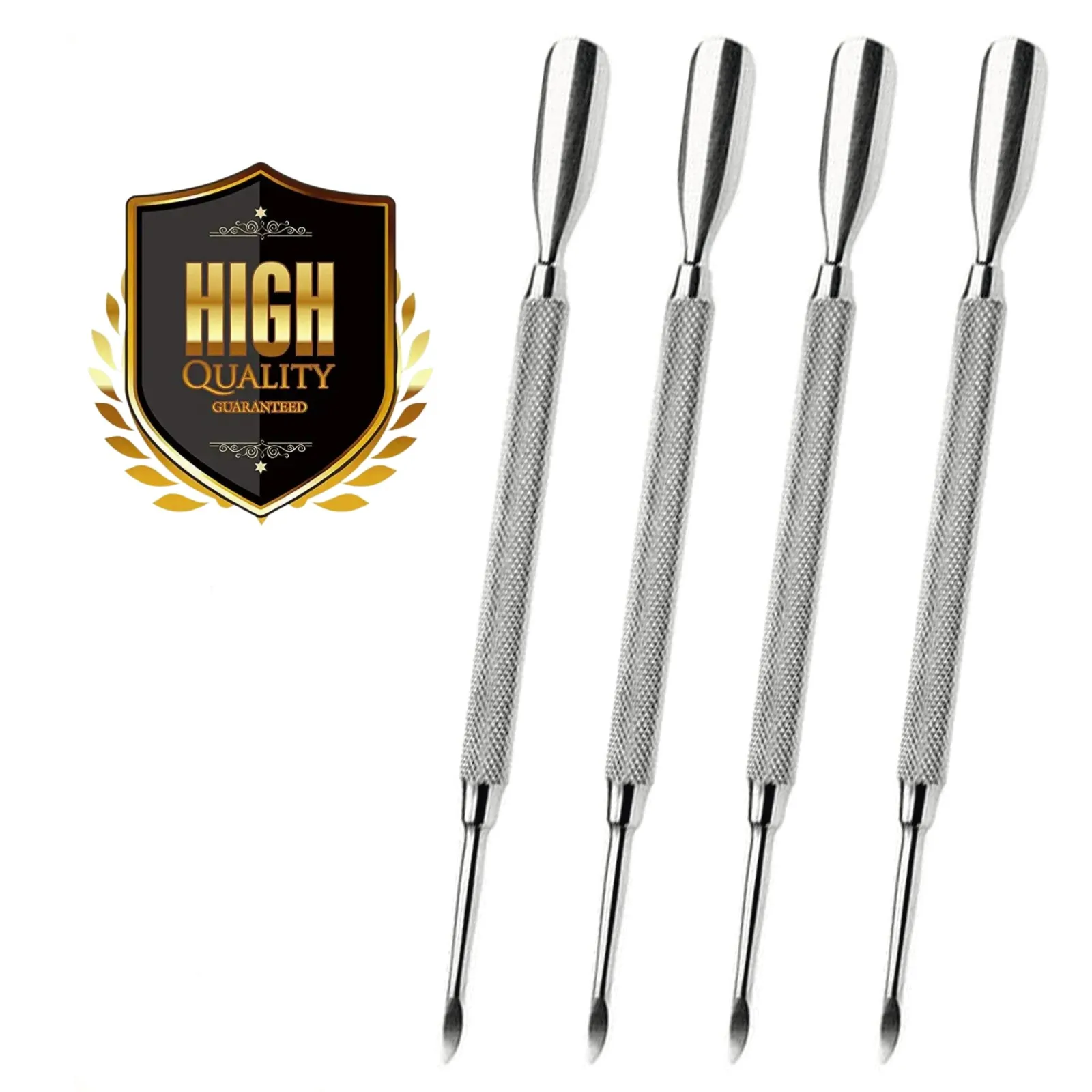 

Cuticle Pusher Professional Grade Stainless Steel Dual Sided Nail Cleaner Cutter Tool for Manicure and Pedicure