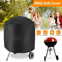 black 72x77cm waterproof bbq cover bbq accessories grill cover oxford cloth round barbecue barbeque grill dustproof cover