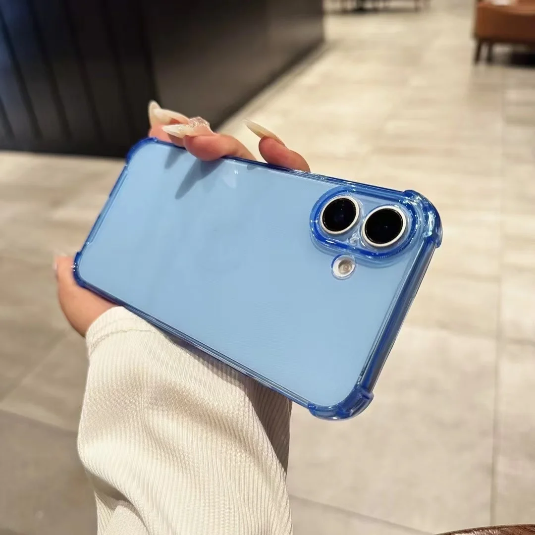Противоударный прозрачный чехол с подушкой безопасности для iPhone 16 15 14 13 12 11 XSMAX XR