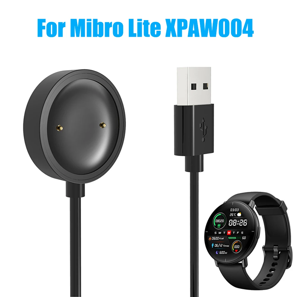 Фото USB-кабель для зарядки для Xiaomi Mibro Lite XPAW004, умные часы, Магнитный провод, зарядное устройство, адаптер №1