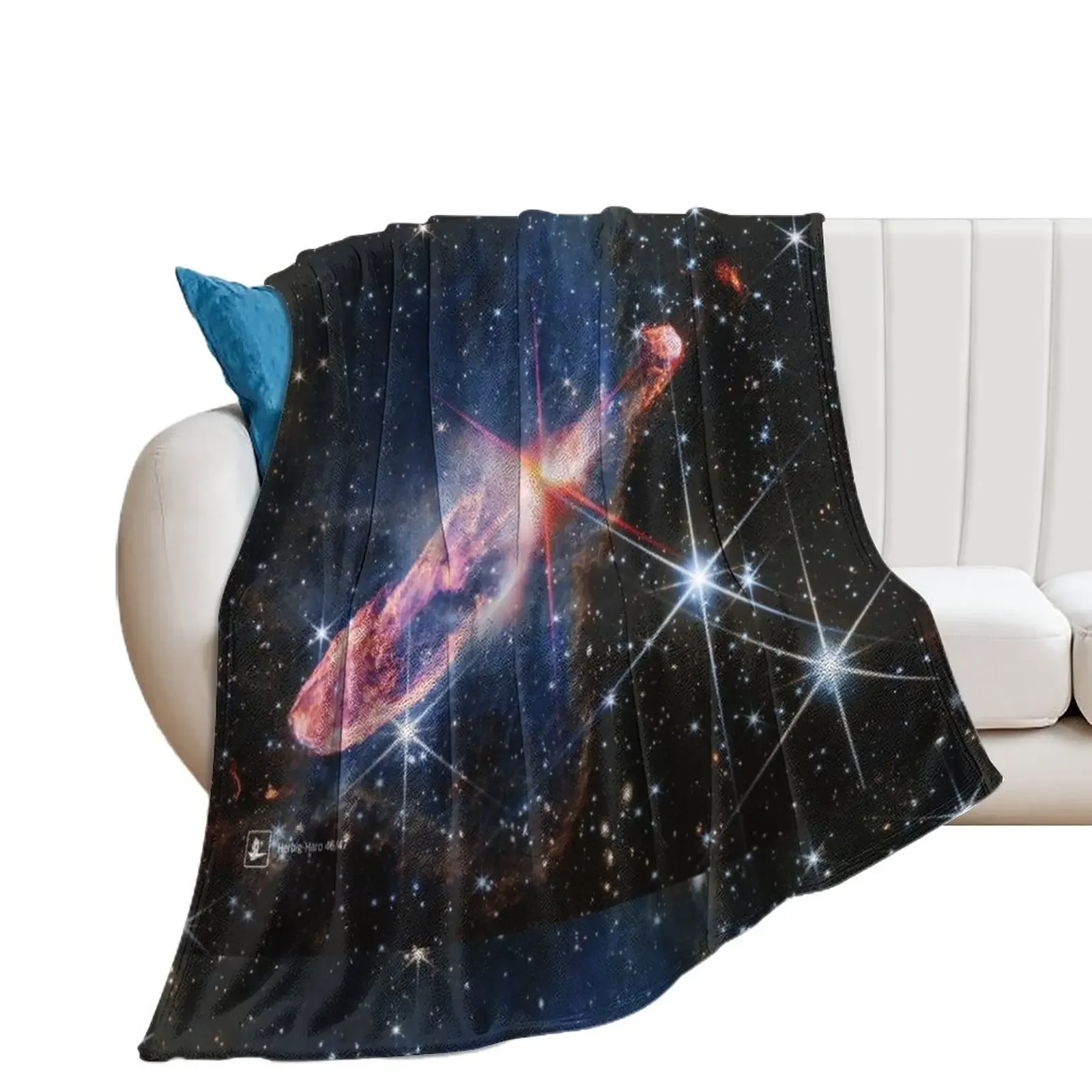 Herbig-Haro 46/47 (Джеймс Webb/JWST) -искусственное одеяло одеяла для диванов красивые мягкие