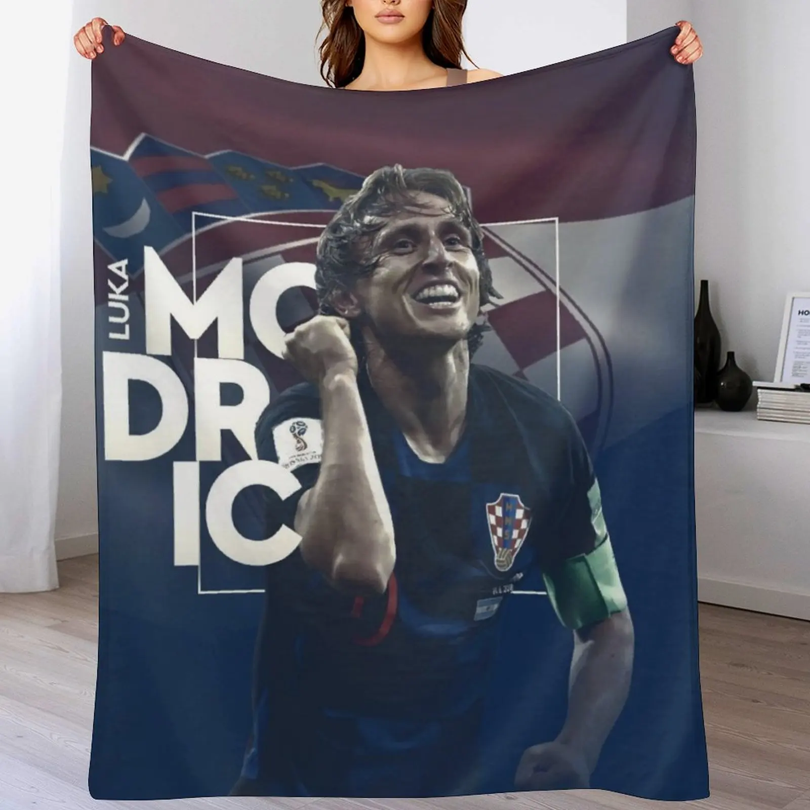 Одеяло Art Luka Modric Мягкие большие декоративные одеяла