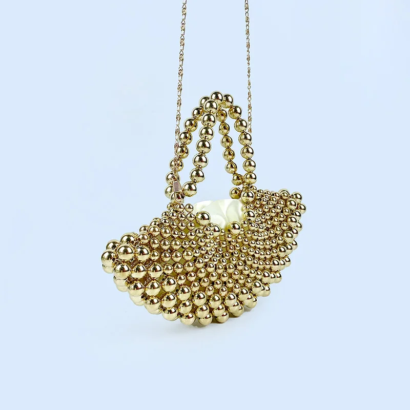 Летняя Женская Сумка Через Плечо В Форме Веера Из Бисера От Кутюр Ручная Работа С