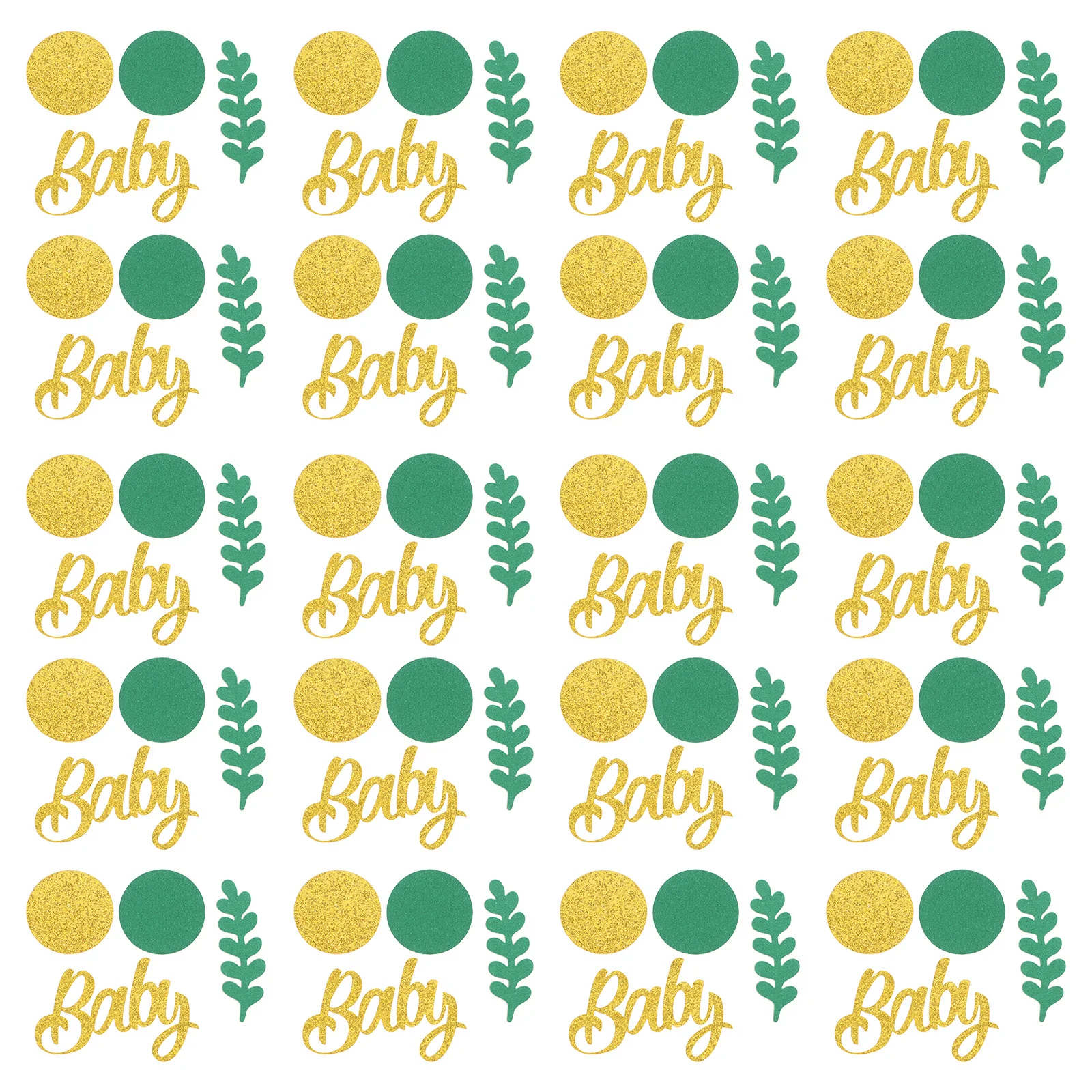 

Baby Table Shower Scatter Gender Reveal Glitter Party Green Toddler Paper Leaf Eucalyptus Greenery Bachelorette Decor Festival