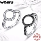 Женские круглые кольца на удачу из настоящего серебра 2019 пробы, свадебные ювелирные украшения, 925