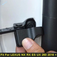 black plastic car inner door stop rust waterproof protector cover trim 4pcs for lexus nx rx es ux 260 2016 2023 accessories