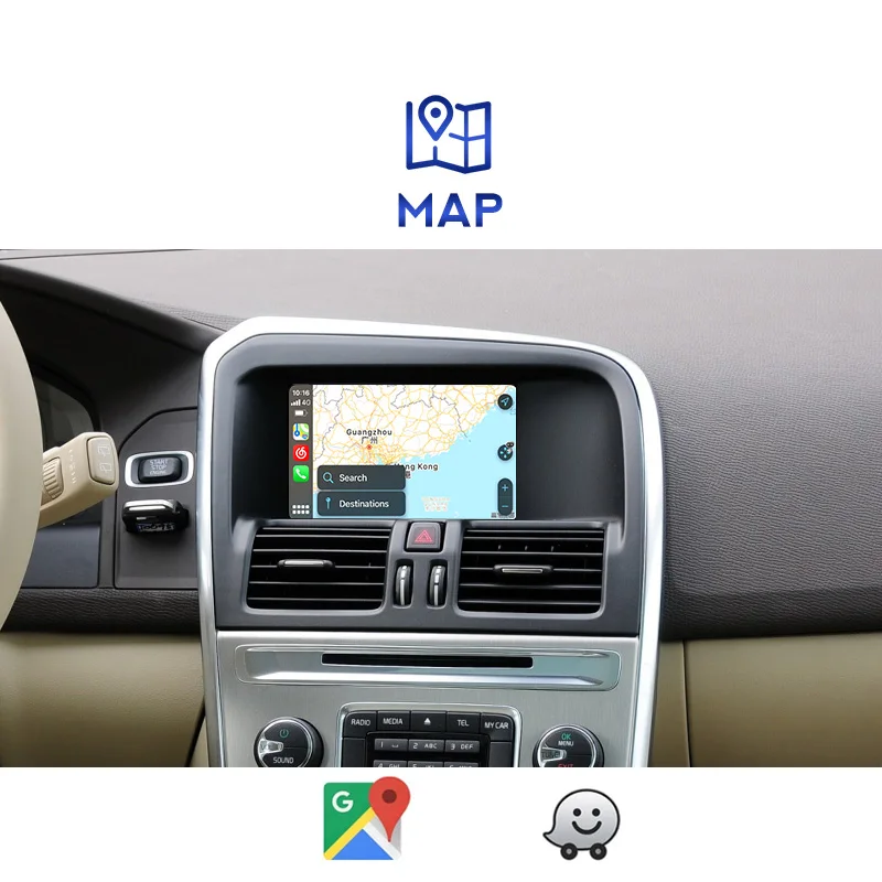 Беспроводной Apple CarPlay Android авто для Volvo V40 V60 XC60 S60 2011 - 2019 OEM Автомобильный