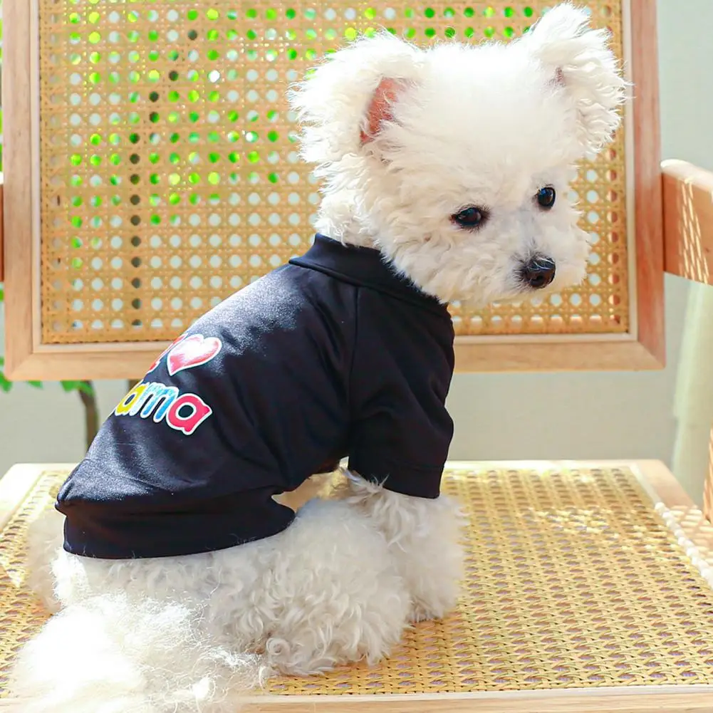 

Футболка для домашних животных, милая летняя футболка с круглым вырезом и надписью