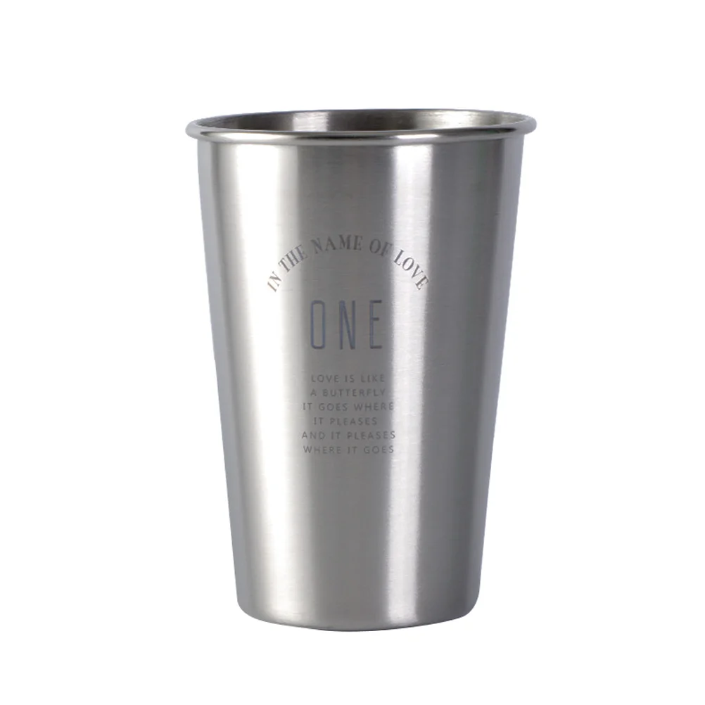 

1PC Stainless Steel Unbreakable Cup Cup Coffee Mug Drinking Cup for