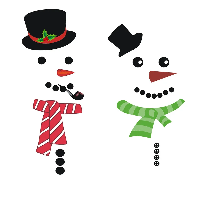 

Christmas Wall Decro Creative Xmas Stickers Self-adhesive Santa Window Stickers Children's Room Wall Decoration Graffiti Sticker