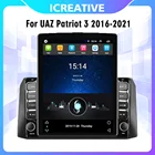 Автомобильный мультимедийный плеер 4G Carplay, 2 Din, экран 9,7 дюйма Tesla для UAZ Patriot 3 2016-2021, GPS-навигатор, Android, Авторадио, стерео