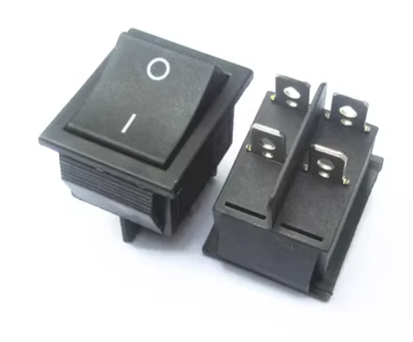 5 шт., небольшой деформированный кнопочный переключатель KCD4 для лодки, источник питания, 4 контакта, 6 контактов, со штативом 16 А, 125 В, 20 А, В, самоблокирующийся/сбрасывающийся