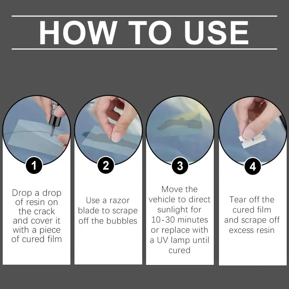 Набор для ремонта стекла своими руками комплект ветрового экологически чистый