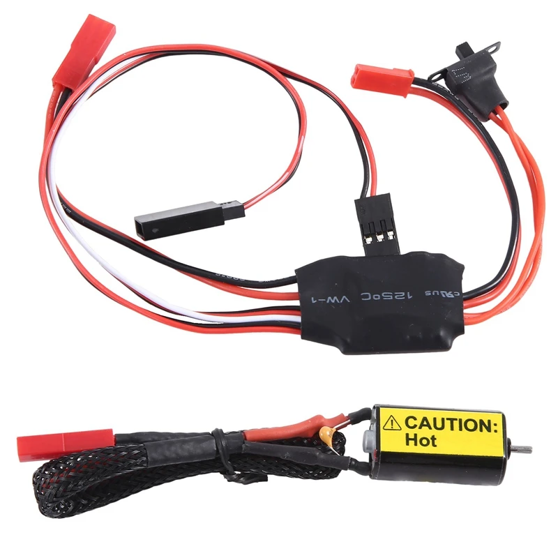 

RXAZ 30A матовый Esc & 66T Сильный магнитный 050 мотор Combo для радиоуправляемого автомобиля 1/24 SCX24 RC Гусеничный обновленный комплект JST соединительные детали