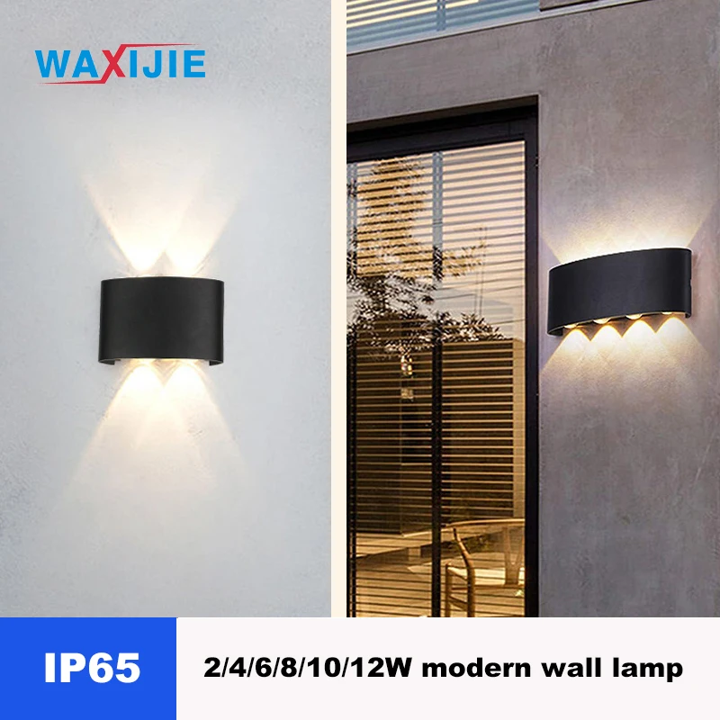 

2/4/6/8/10/12W LED Wall Lamp For Live Room Outdoor Waterproof Spotlight Modern Courtyard Villa Hotel Corridor Indoor Decor Light