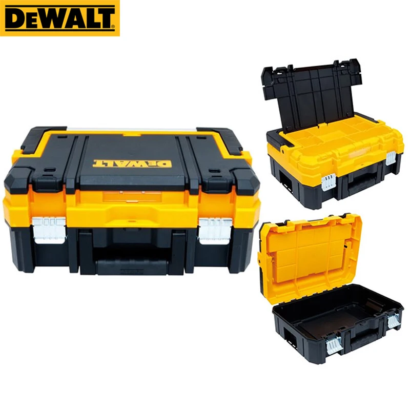 DEWALT DWST17808 TSTAK Tool Storage Organizer Long Handle Multifunctional Storage Box Double Layer Portable Plastic Tool Case