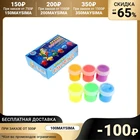 Краска акриловая, набор ФЛУОРЭКС, 6 цветов по 20 мл, Экспоприбор, флуоресцентные