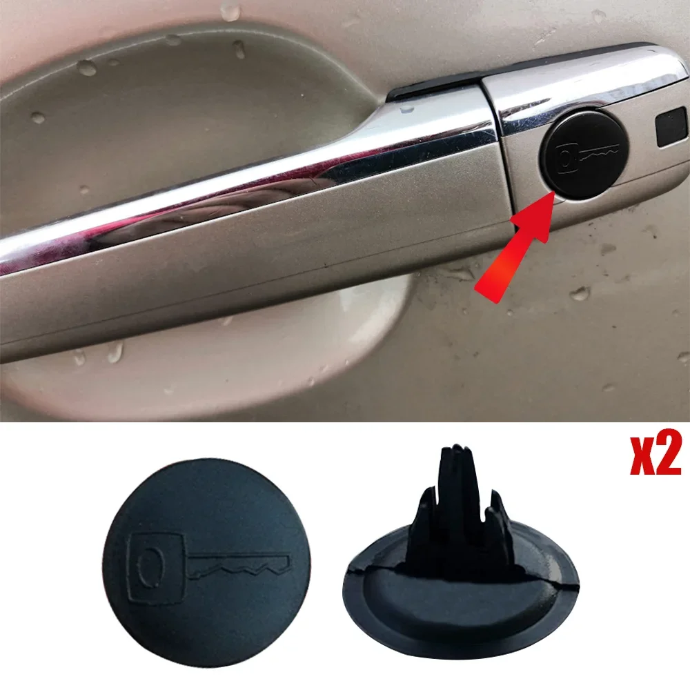 

2 шт., дверная ручка, задняя дверь, отверстие для ключа, заглушка для замочной скважины, зажимы для VW Polo Sedan 2010-2022 Golf MK4, предотвращающая засорение, пыленепроницаемость