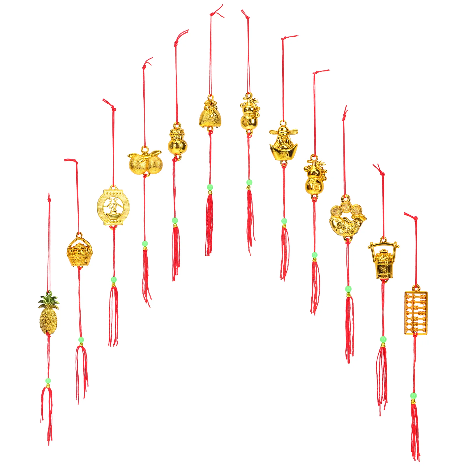 

Chinese Year Pendant New Decoration Knotdoor Zodiac Ornament Hanging Decorfu Decorations Fortune Ornaments Time Tassel Keychain
