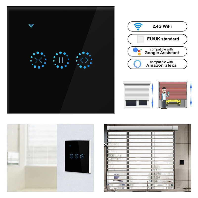 

App Wifi Press Switch Roller Shutter Switch Blinds Curtain Switch Alexa