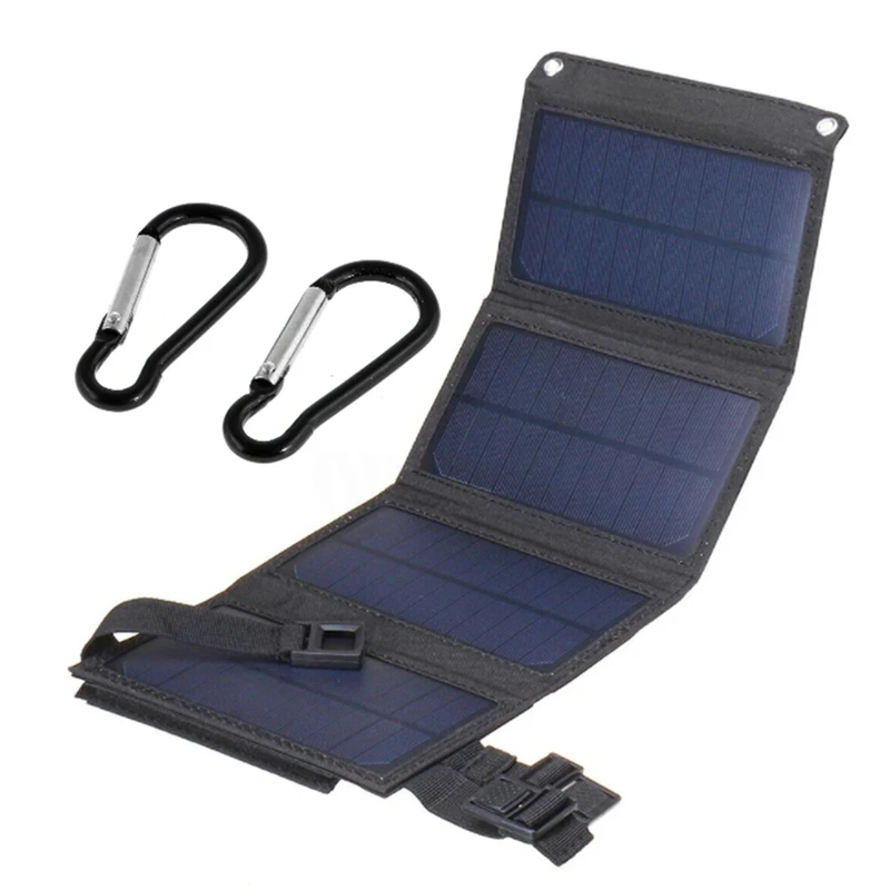 

50W Foldable Solar Panel USB 5V Waterproof Solar Cell Outdoor Portable Power Bank For Mobile Phone Camping