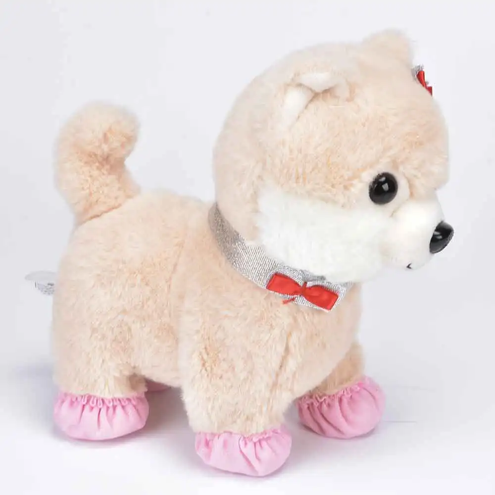 Electronic Dog Robot Teddy Interactive Dog Toys Electronic Plush Animal Pet Toy Walk Bark Leash Teddy Toys For Children