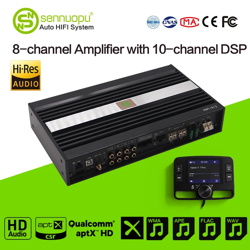 

Sennuopu Professional DSP Car Power Amplifier Audio Car Amplifiers for HiFi Audio System