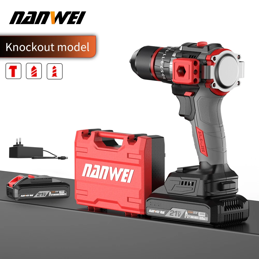 

NANWEI 21V Бесщеточная ударная дрель