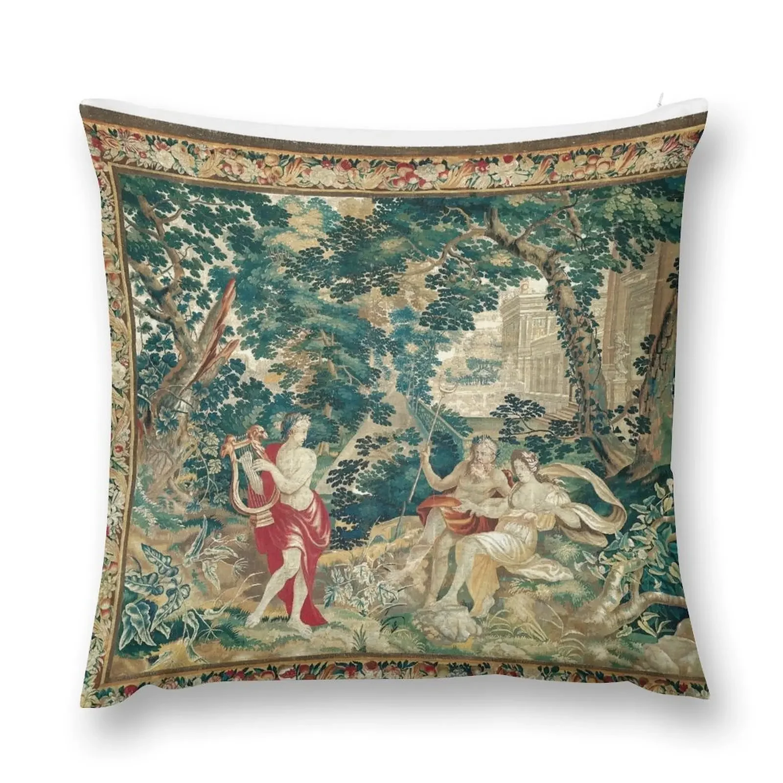 Орфеус играет лиру до хида и хурмы из Орфея Евровидения или декоративная подушка