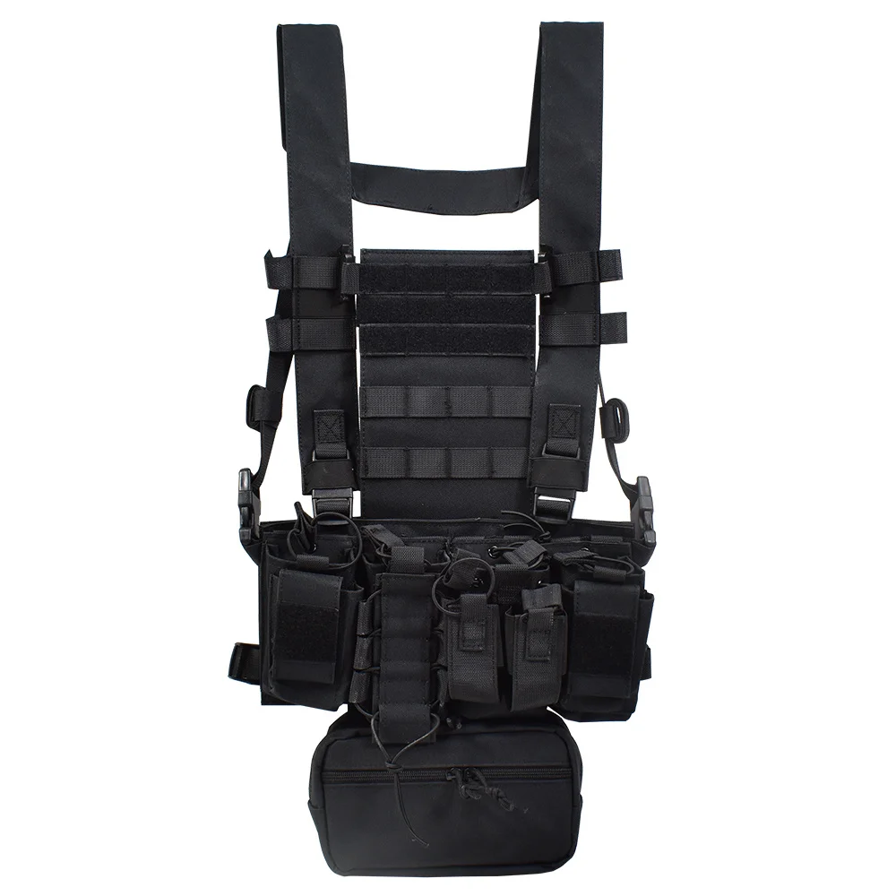 

Тактическая нагрудная установка MK3, микро-шасси, мешок, H-образный ремень, M4 AK, журнал, вставка, страйкбол, пейнтбол, аксессуары, Охотничий Жил...