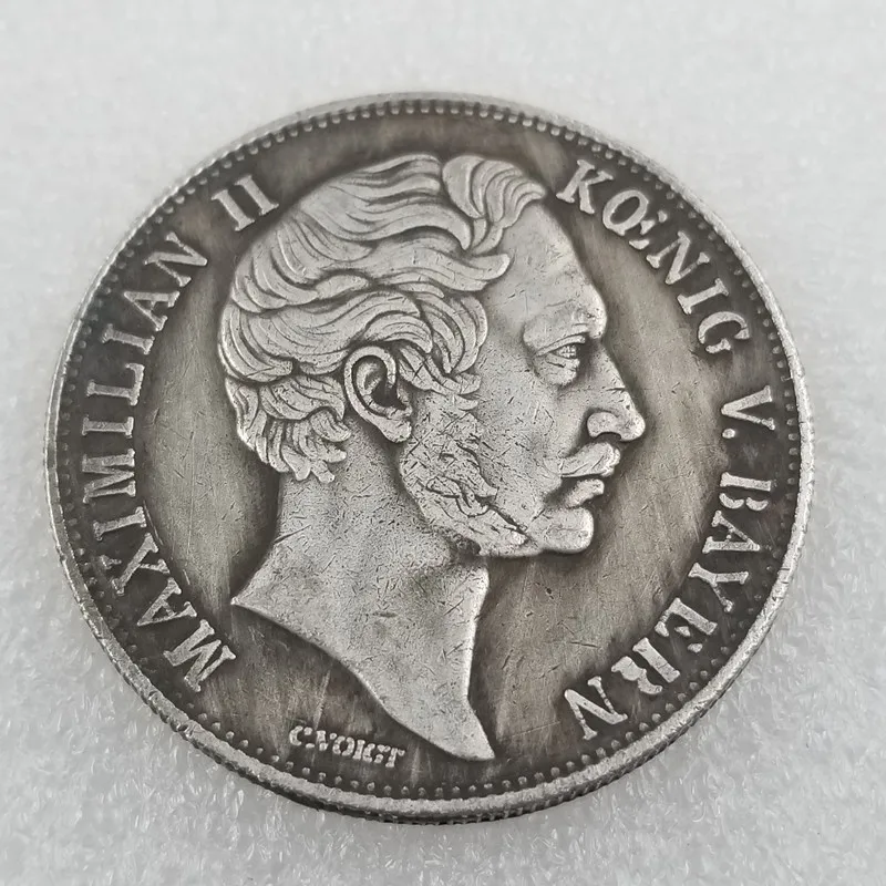 

Немецкая игра 1849, Золотая и серебряная искусственная монета, украшение для дома, волшебная монета, вызов на удачу, рождественские подарки #...