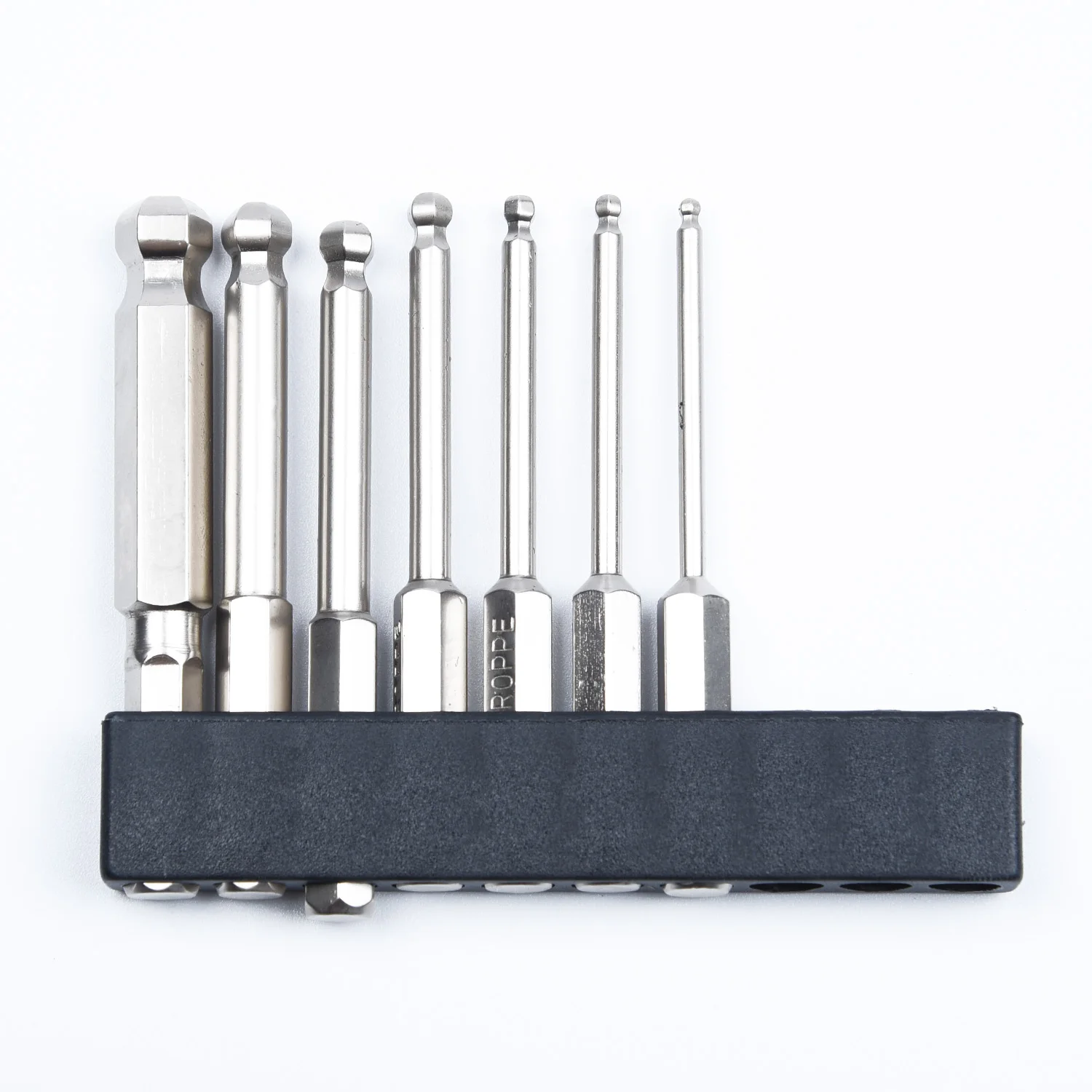 

Silver Alloy Steel Screwdriver Bit Magnetic Ball Head High Precision 1/4inch Hex Shank 2/2.5/3/4/5/6mm Practical