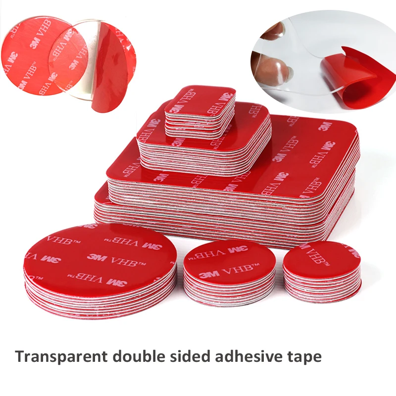 Transparent  Acrylic Double-Sided Adhesive Tape Strong Adhesive Patch Waterproof No Trace High Temperature Resistance