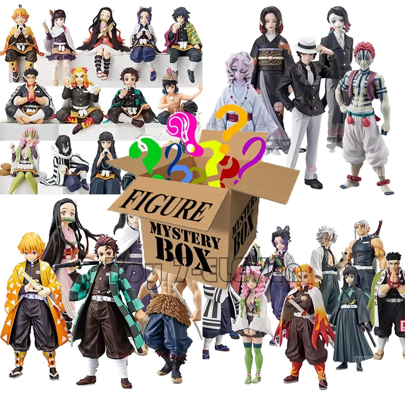 Surprise Mystery Box Inosuke Yaiba Tanjirou Action Figures Model Toys For Child Gifts