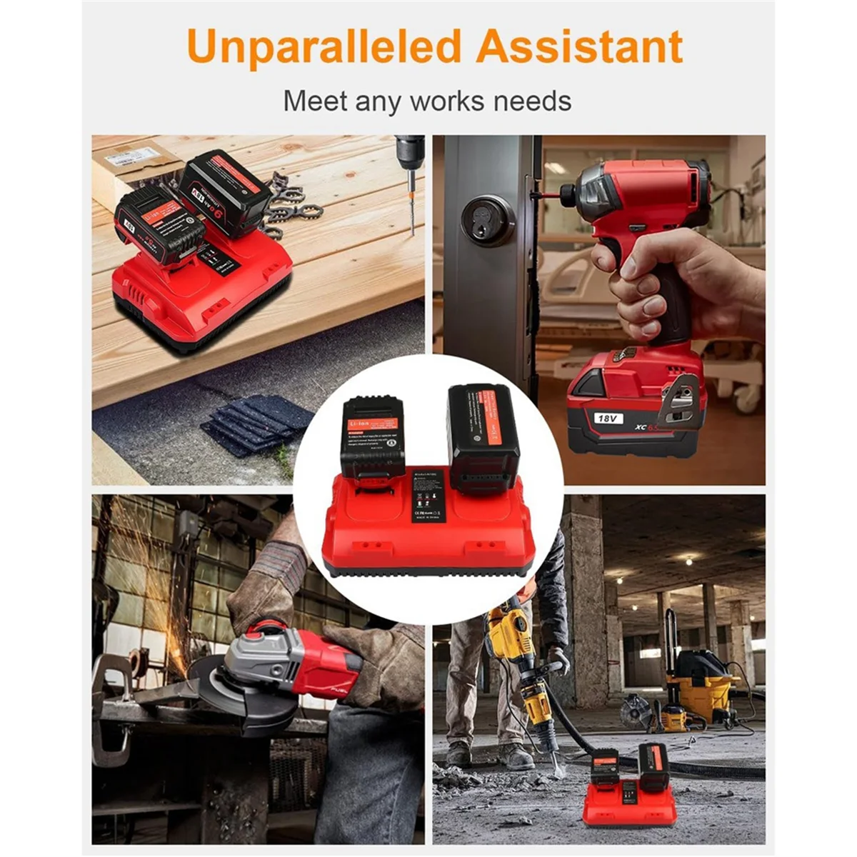 Быстрая замена зарядного устройства 18 в для Milwaukee M18 зарядное устройство с 2