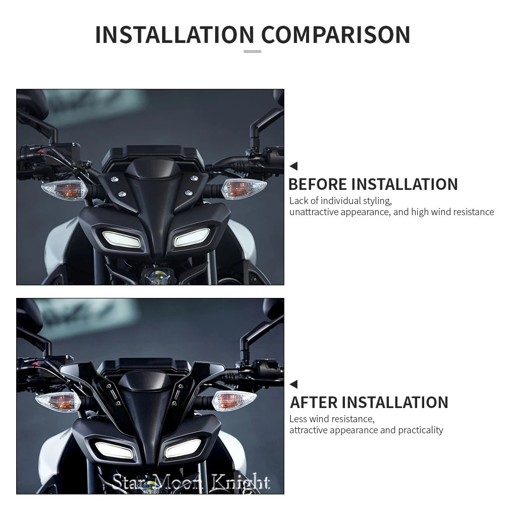 Для Yamaha MT-125 MT 125 15 MT125 MT15 (2020-) аксессуары для мотоциклов лобового стекла боковой