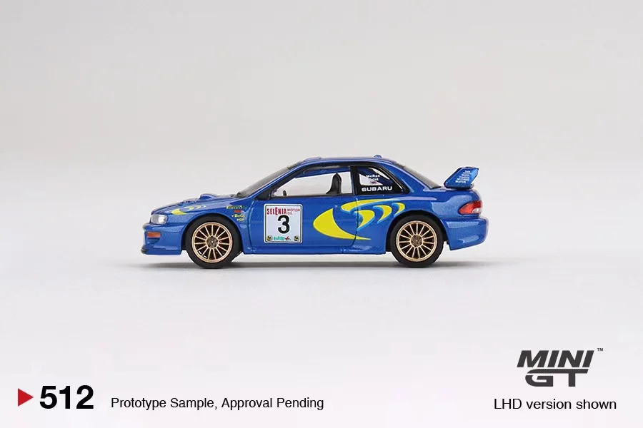 

MINIGT 1:64 Impreza WRC97 #512 Diecast Model Race Car Kids Toys Gift