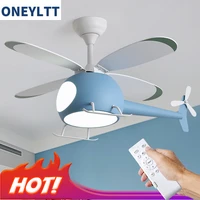 helicopter modern aircraft ceiling fan with led light childrens lights chandeliers with fans backlit lamp chandelier lighting