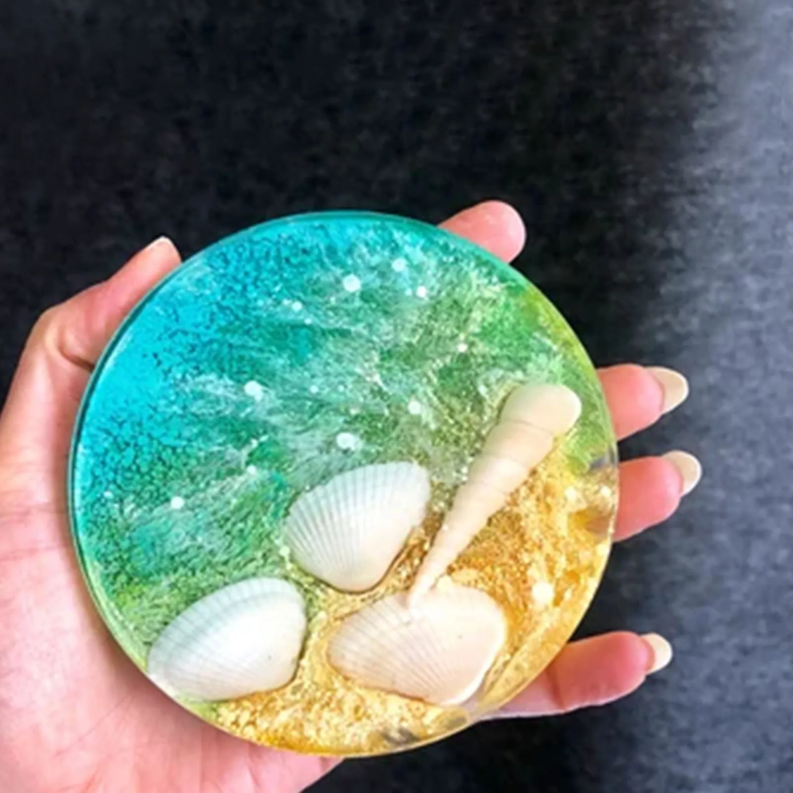 

Resin Coaster Molds Epoxy Resin Kit Silicone Mold For Coaster And Storage Box DIY Art Craft Resin Casting Cup Mats Home Table