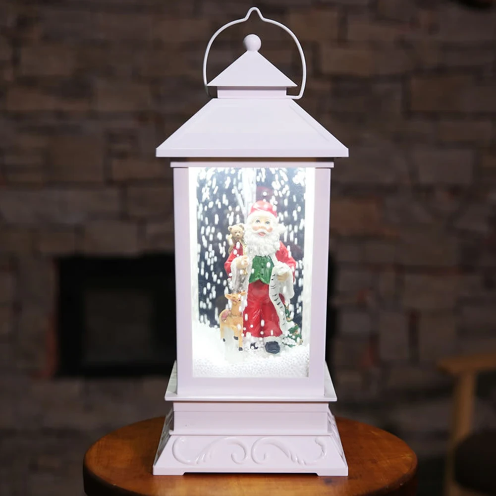 

Party ABS Portable Festival Ornaments LED Light Home Outdoor Snow Globe Lightweight Kid Gift Christmas Decoration Music Box