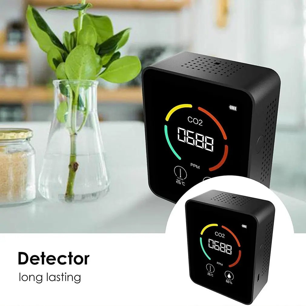 

HOT Air Quality Carbon Dioxide Monitors Three In One Carbon Dioxide Hygrometer Combined Pollution Instrument Temperature Sensor