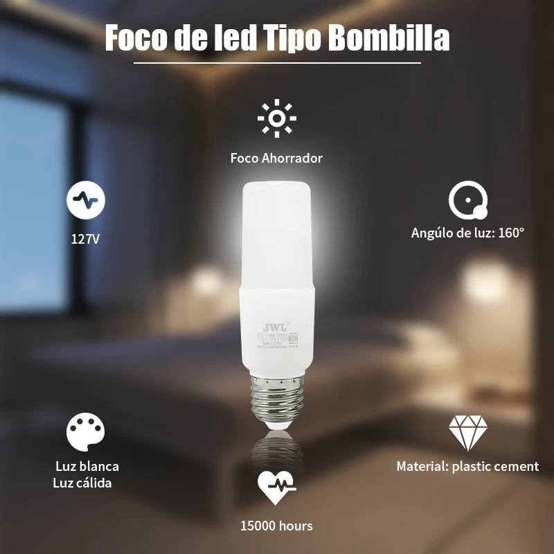 JWJ E27 Светодиодный квадратный светильник 9 Вт 15 высокая мощность и