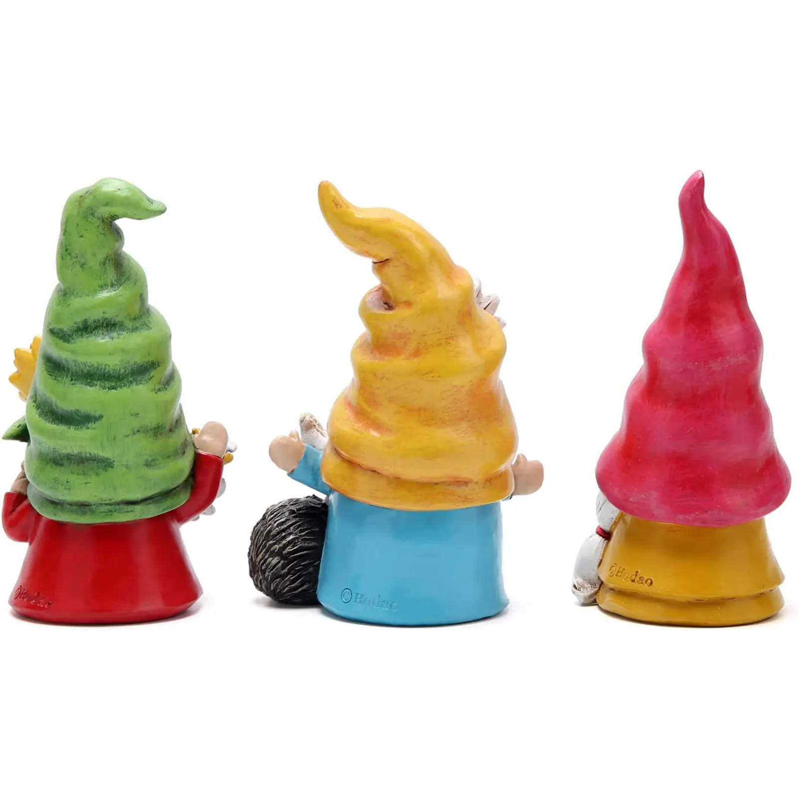 

Gnomes Flowers Resin Figurine Vivid Rustic Style Gnomes Statue for Indoor and Outdoor Decoration