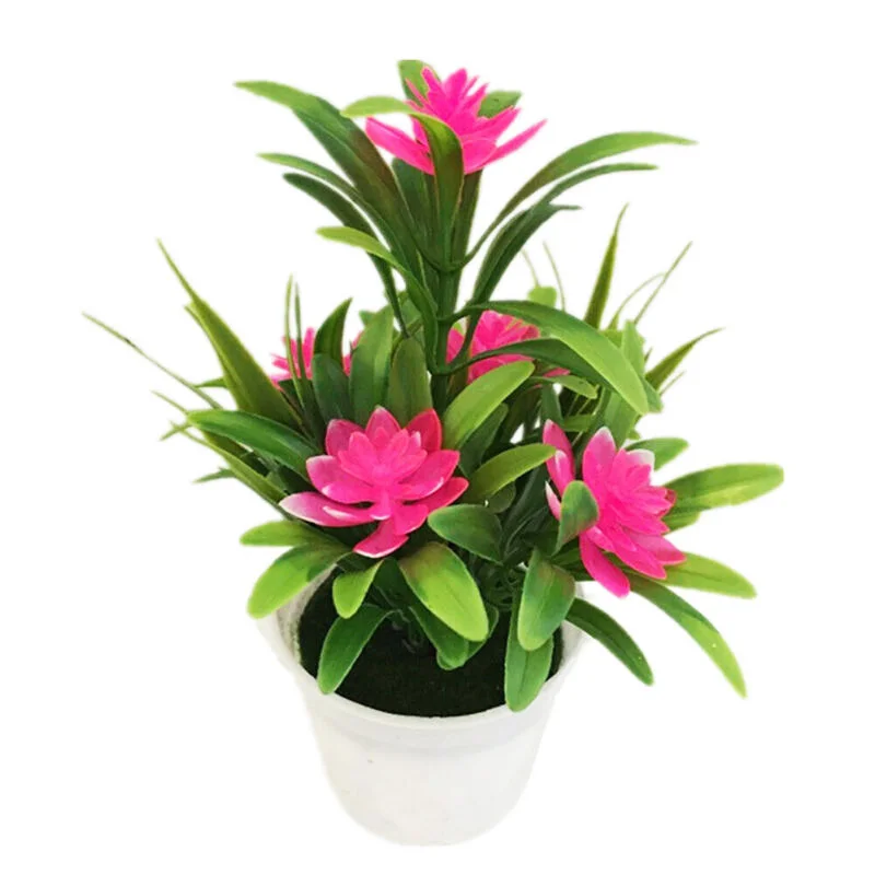 

1Pc Artificial Fake Leaf Foliage Bush Indoor Outdoor Gifttted Ornaments Hotel Garden Decor Bonsai For Home Decoration