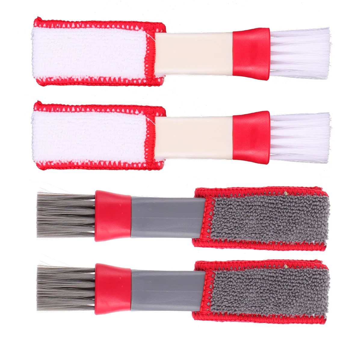 

4pcs Brushes Practical Double-ends Dusters Clean Tools Clean Brush for Keyboard Car