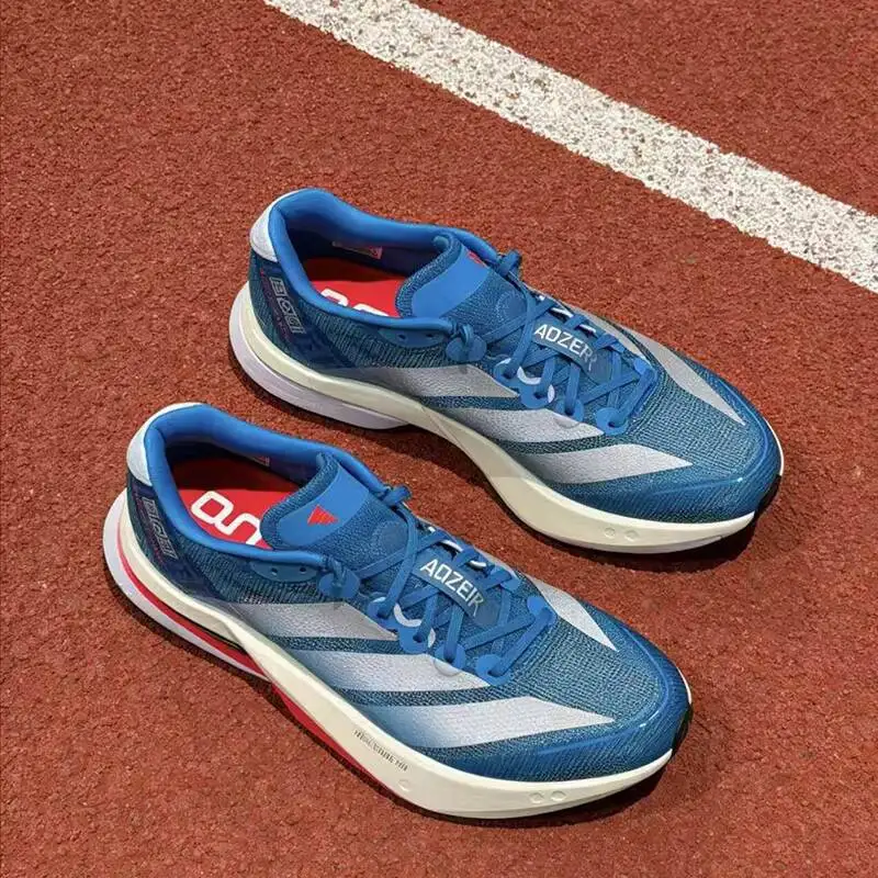Фото Мужские профессиональные кроссовки для бега Adidas JR4868 Fiberglass Plate Lightstrike Pro Solar Blue Marathon Trainers №5