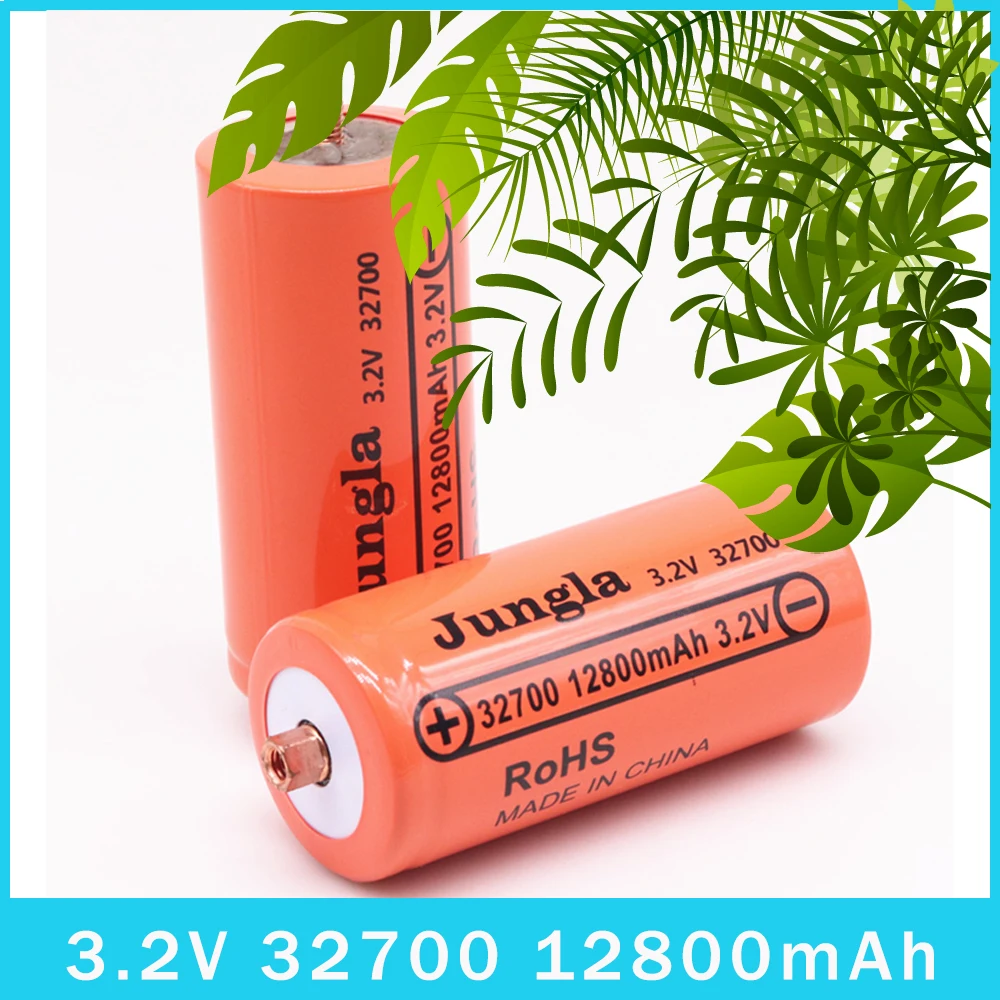 

Lifepo4 32700 3.2V 12800mAh Rechargeable Lithium Iron Phosphate Batteries with Screws for Motorcycle Starter Batteries