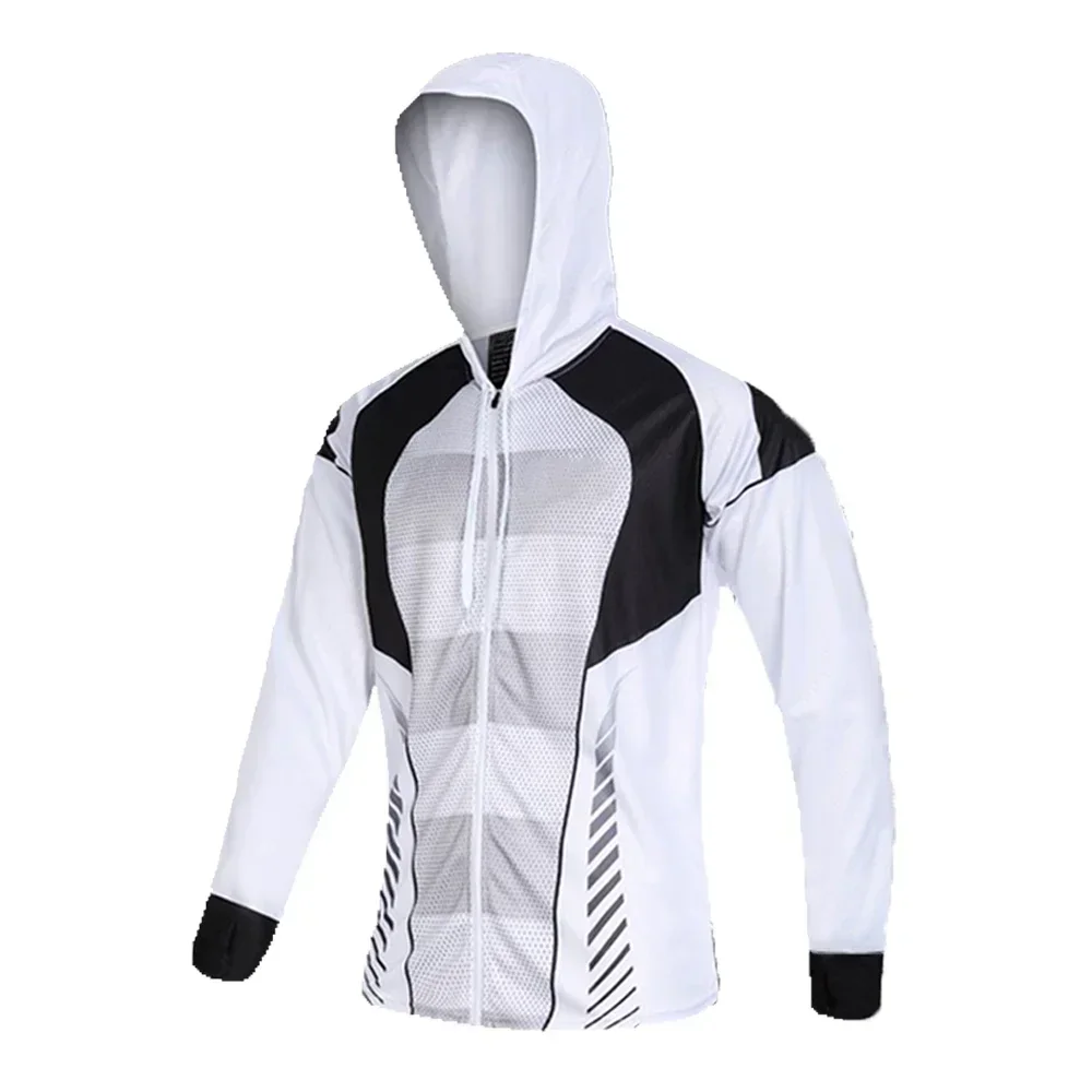 Футболка рыболовная мужская с капюшоном дышащая профессиональная одежда