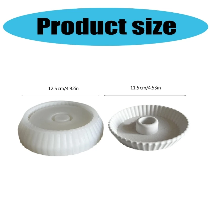 Полосатая тарелка в форме подсвечника форма для принадлежности ювелирных