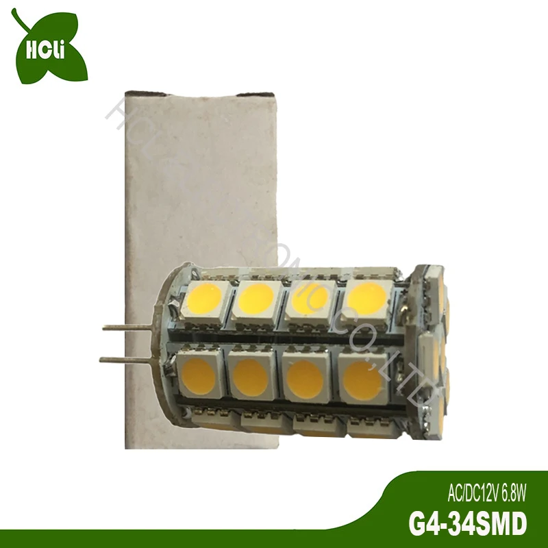 AC/DC12V 24V 7W G4 светодиодные лампы настольный светильник для чтения внутреннее